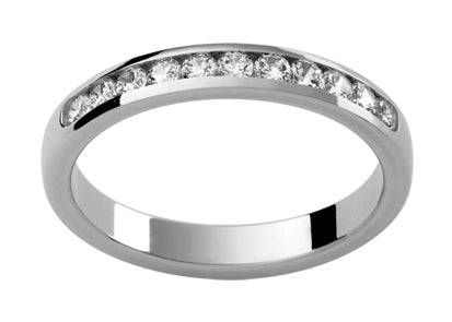 Tigerbay Jewels Ladies 18ct White Gold Diamond set Wedding Ring TBJD134