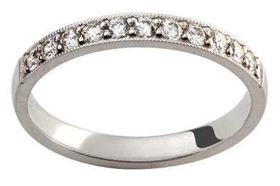 Tigerbay Jewels Ladies 18ct White Gold Diamond set Wedding Ring TBJD230-3pt