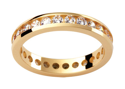 Tigerbay Jewels Ladies 18ct Yellow Gold Diamond set Wedding Ring TBJD144