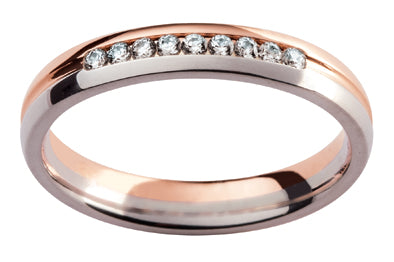 Tigerbay Jewels Ladies 18ct White Gold  Diamond set Wedding Ring TBJDC231