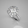 Tigerbay Jewels Giselle 0.50Ct Diamond Centre Halo 011 Total Diamond Weight 1.16ct)