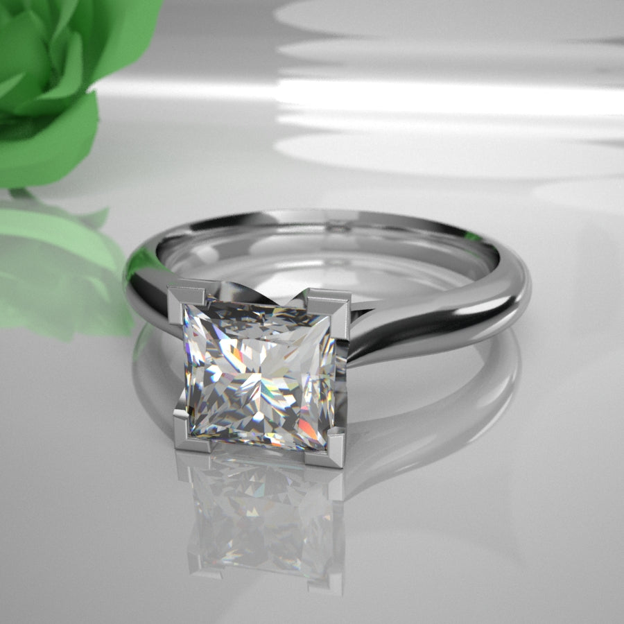 Tigerbay Jewels Kate 0.50Ct Princess Diamond 016